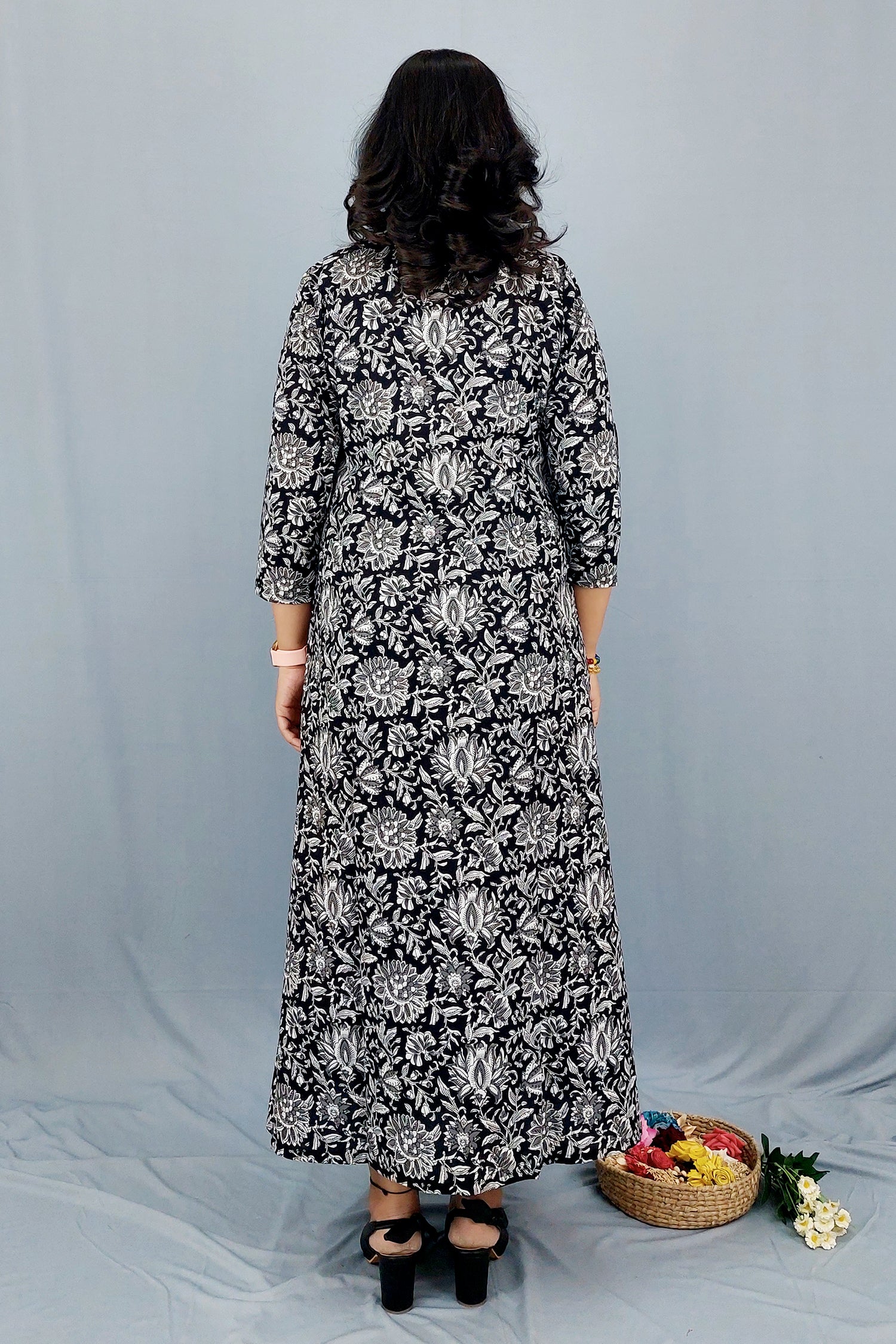 Dress cum Kurta with Printed Cotton Shrug- Set of 2 Dress Dress cum Kurta with Printed Cotton Shrug- Set of 2 Dress 