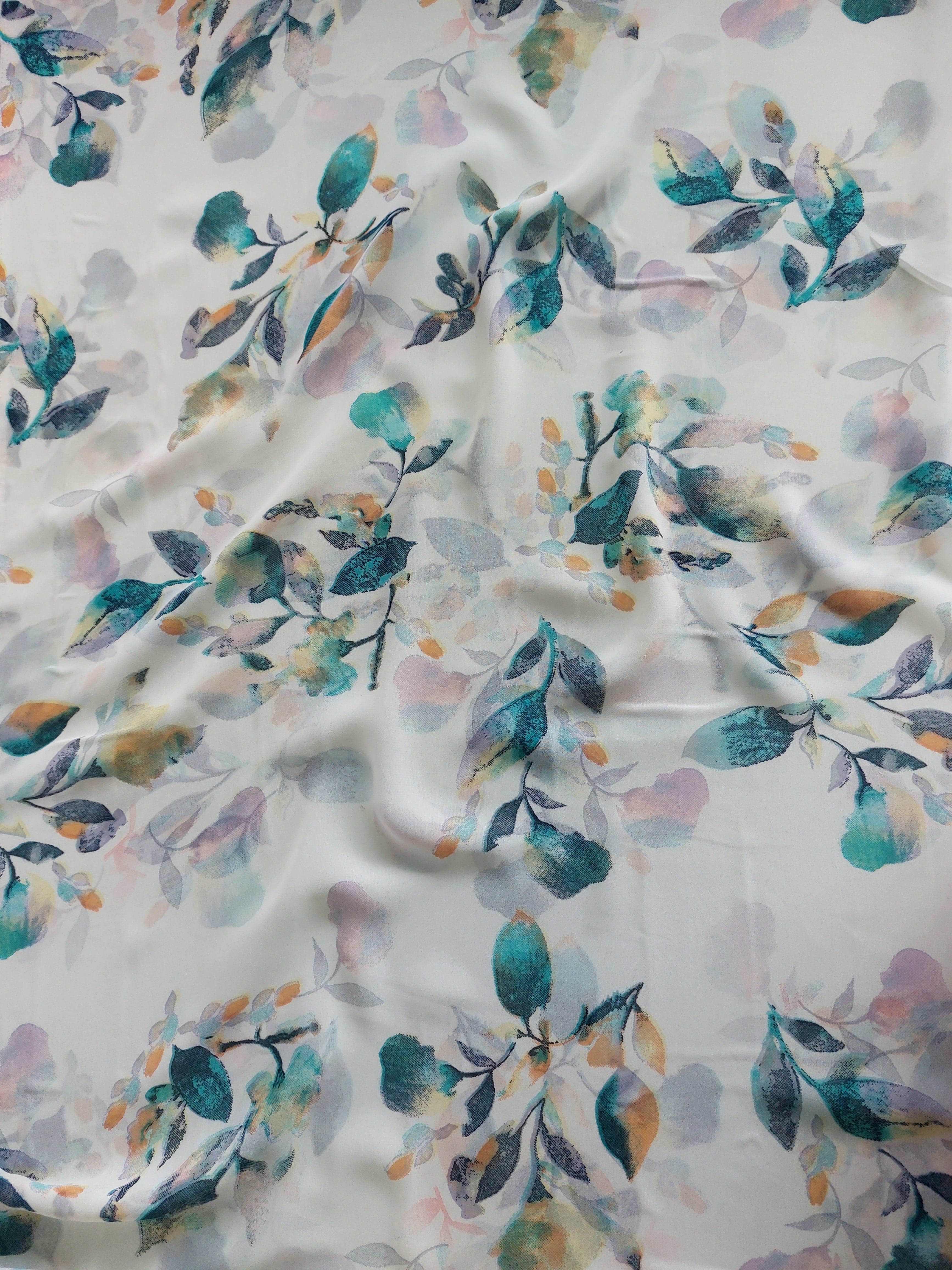 Floral Digital Print Georgette Fabric Fabric 