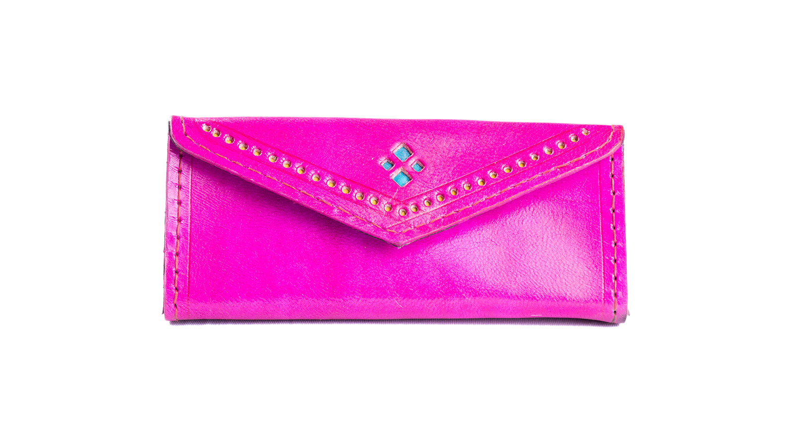 Leather Eyeglasses Hard Case Cover in Pink - Zahabz