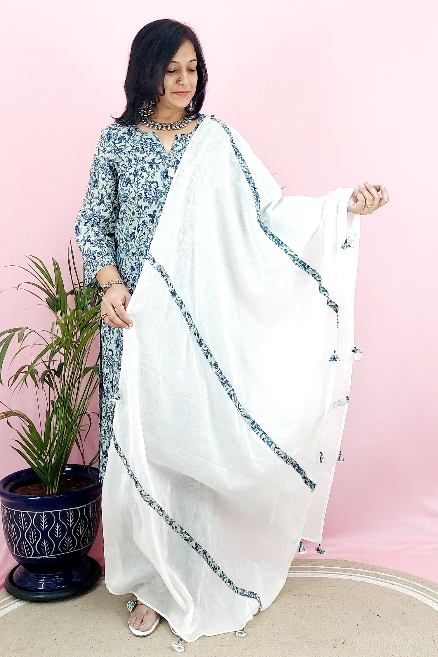 Printed Cotton Kurta Pant Set with Dupatta 3 pc kurta set Printed Cotton Kurta Pant Set with Dupatta 3 pc kurta set 