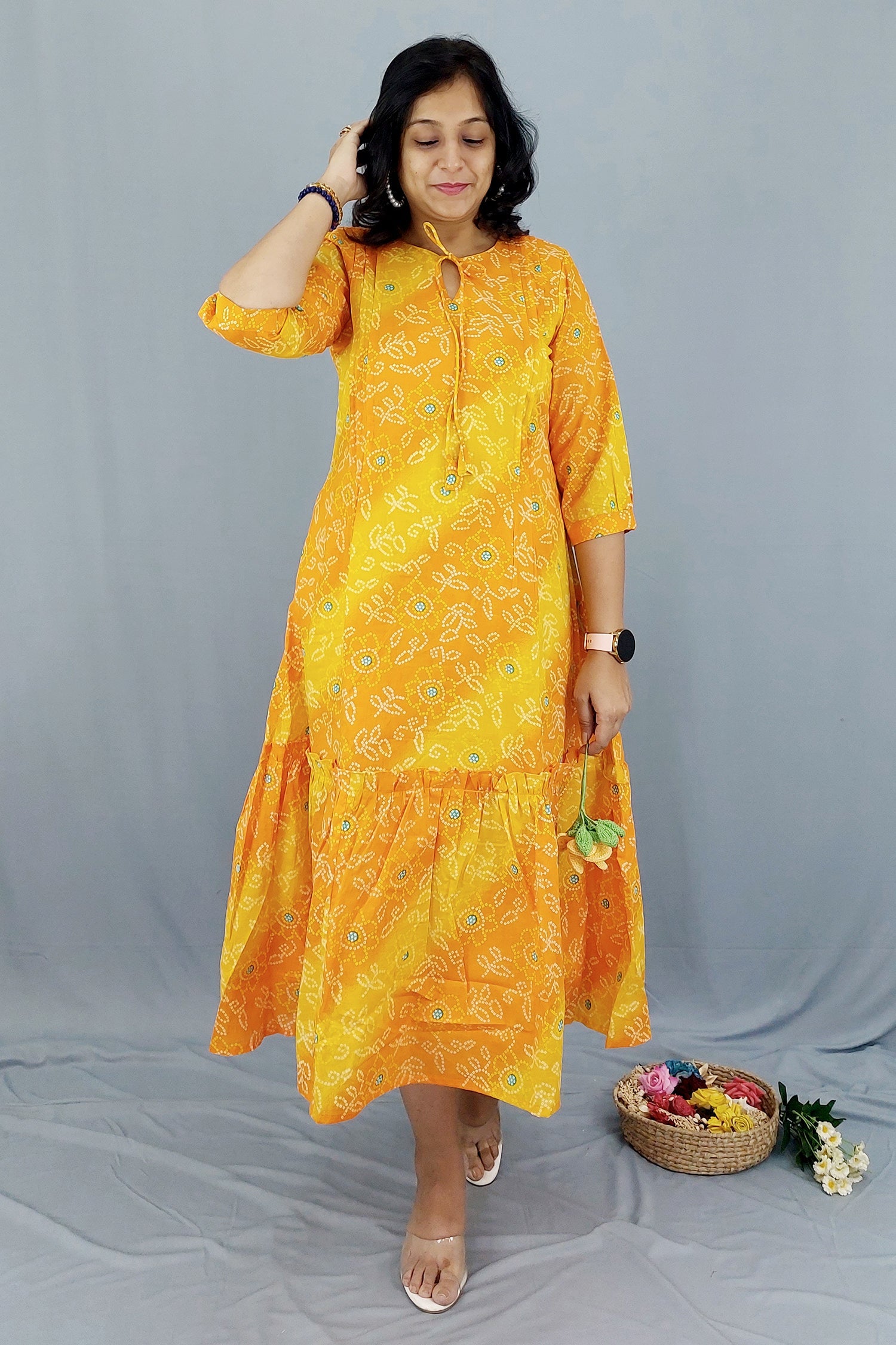 Yellow Printed Cotton Maxi Dress Dress Yellow Printed Cotton Maxi Dress Dress 